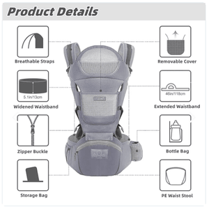 Mochila Porta Bebes Ergonómica Asiento segunda imagen