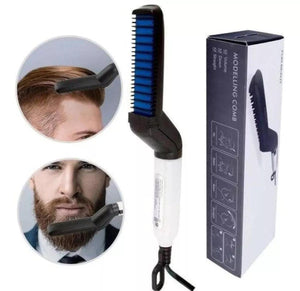 Plancha cepillo Alisador barba y pelo anti frizz